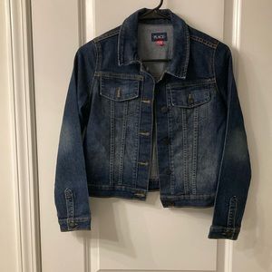 Girls dark wash denim jacket